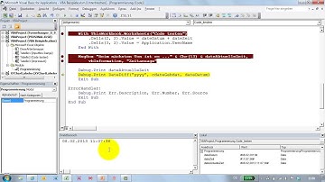 Excel # 330 - Variablen kontrollieren und VBA-Code testen - Einzelschritt und Lokalfenster