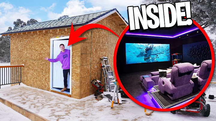 We Built A Hidden Movie Theater In A Shed!