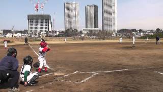 20140309久地（リーグ戦）〇5新作こども会　少年野球　川崎市高津区