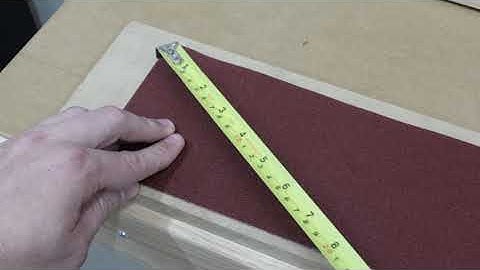 Changing the paper on a drum sander!