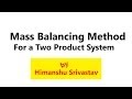 Mass Balancing Method for a Two Product System | Mineral Processing