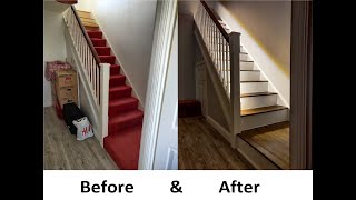 Staircase Renovation With LED Lighting Under £100