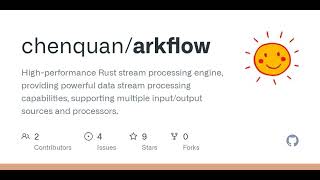 GitHub - chenquan/arkflow: High-performance Rust stream processing engine, providing powerful dat...