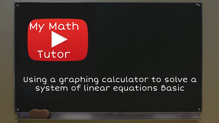 Classifying systems of linear equations from graphs calculator