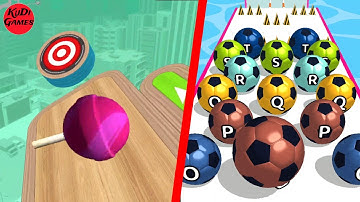 GOING BALLS vs A-Z RUN - All Levels Gameplay Walkthrough Android iOS #75 (Part GFT654)
