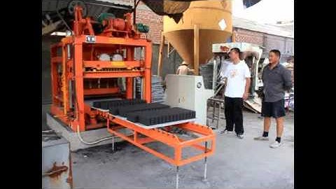 QTJ4 25 automatic vibration complete production line  video