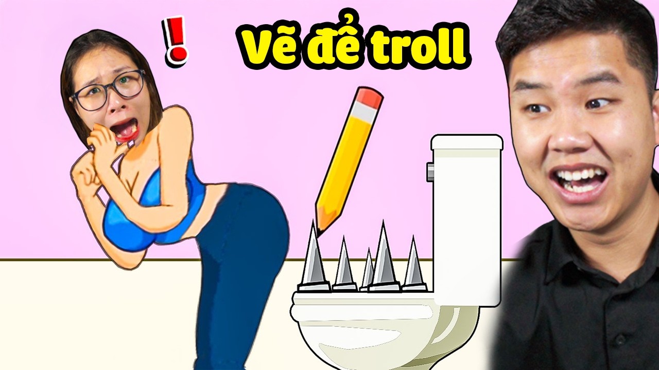 Tôi sử dụng cây bút thần kỳ vẽ mọi thứ để troll và giải đố