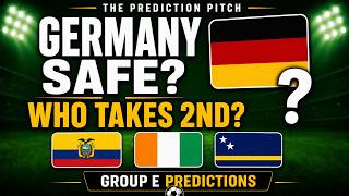 Predicting Every Game in Group E: Germany, Ecuador, Côte d’Ivoire, Curaçao
