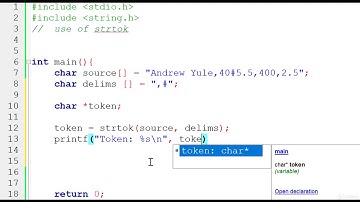 128 strtok   great tool to extract information from a string separated by delimiters