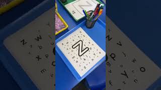 Discover the engaging setup of our multisensory letter table this week in our new video, where I hig