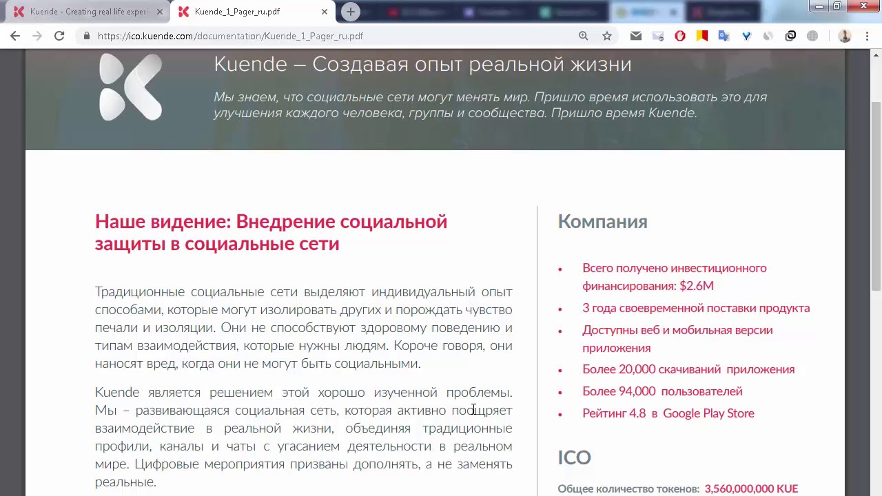 ICO Kuende общий обзор