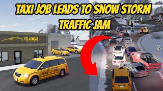 Greenville, Wisc Roblox l Taxi Service Storm Traffic JAM Update Roleplay