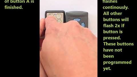 Praemoo 868-004H: Programming of remote control