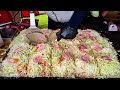japanese street food - okonomiyaki お好み焼き
