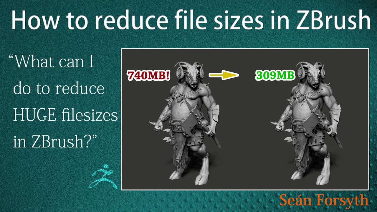 average size of zbrush file