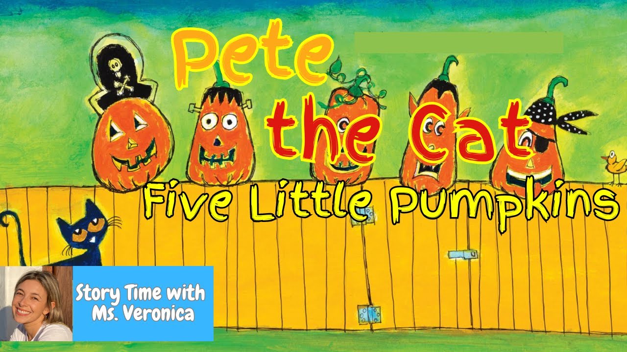 Kids Read Aloud: PETE THE CAT FIVE LITTLE PUMPKINS by James Dean - YouTube