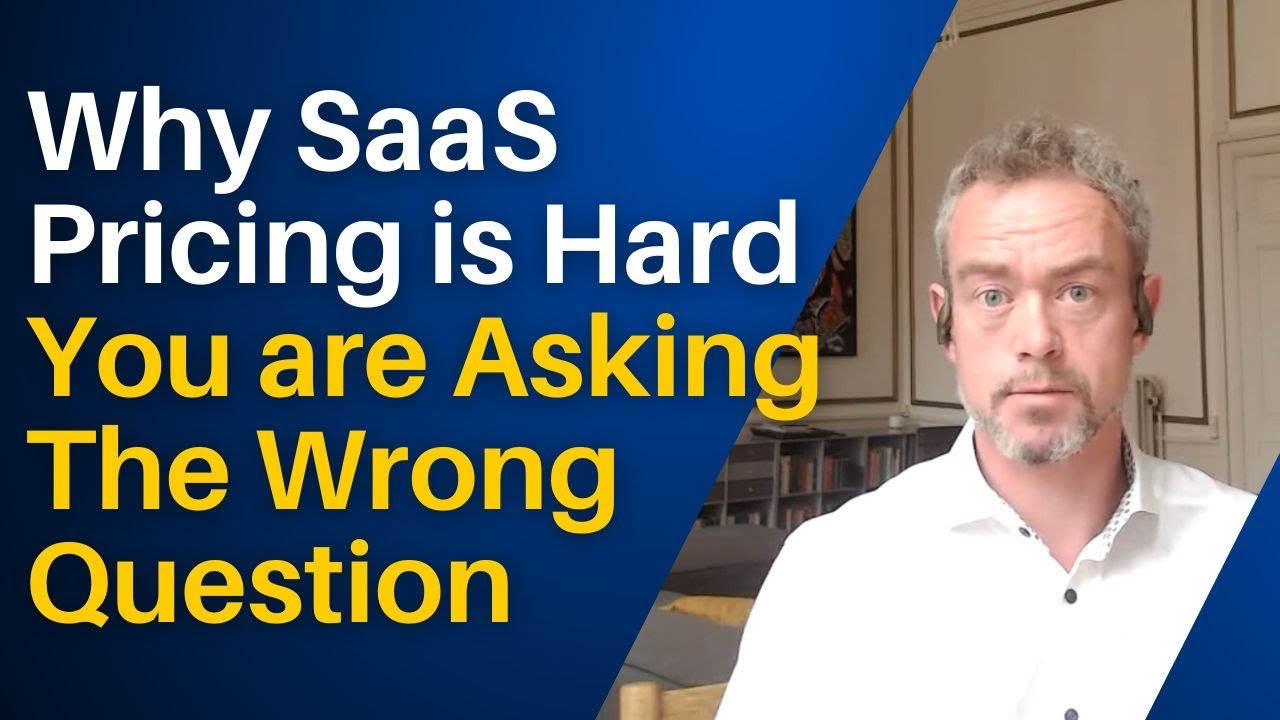 Why SaaS Pricing is Hard - You are Asking The Wrong Question