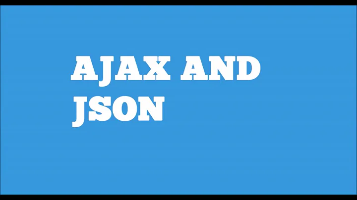 AJAX and JSON - With working example using JQuery