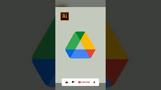 Google Drive Logo Design | Easy Way | #Adobe #Illustrator #Shorts
