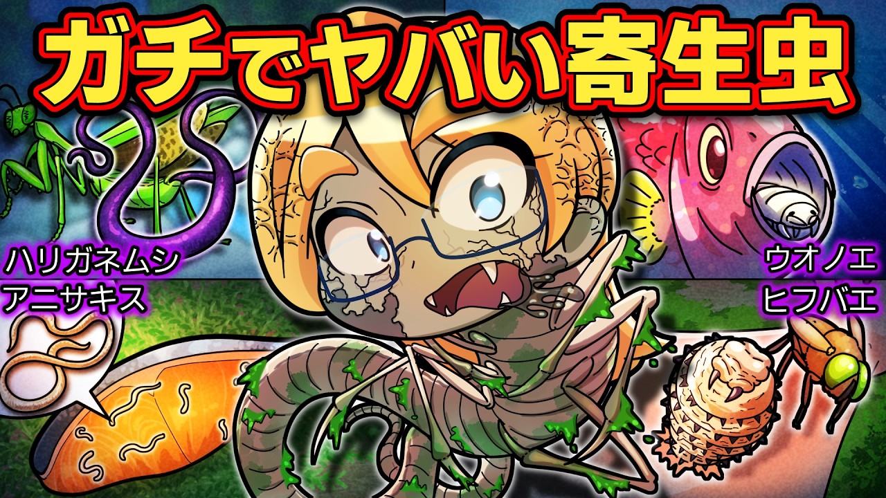 感染したら最期…ヤバすぎる寄生虫4選 Part2【アニメ】【マンガ】