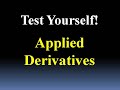 Applied Derivatives Test