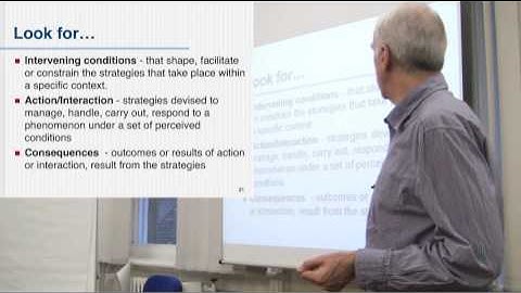 Grounded theory - Axial Coding