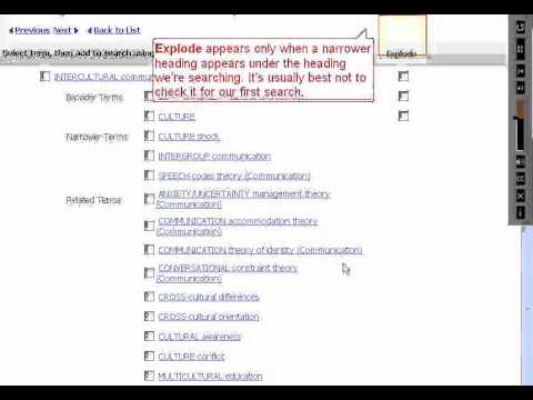 Communication  Mass Media Complete (EBSCOhost 2.0) Thesaurus