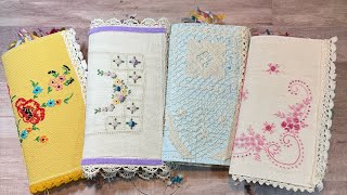 4 Finished Journals!  Needlework Covers!
