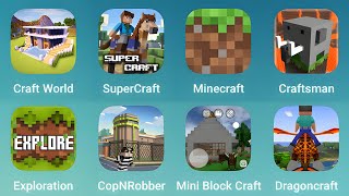 Craft World, SuperCraft, Minecraft, Craftsman, Exploration, Cop Robber Craft, Mini Block Craft screenshot 2