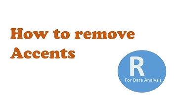 How to remove Accents in R