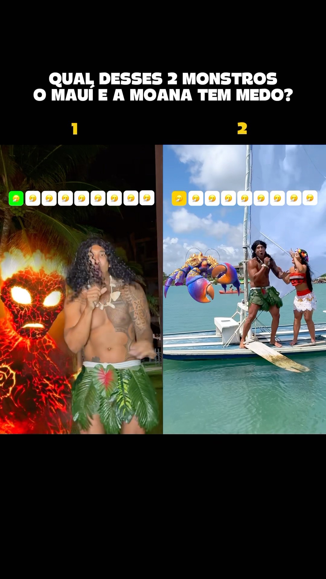 Quem sabe essa?​⁠@mayca.brasil #trend #challenge #moana #maui #funnymemes #short
