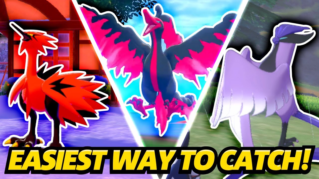 Shiny Legendary Kanto Birds for Pokemon Sword and Shield + 3 Masterballs