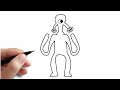 Garten of Banban 4 - How to draw TOXIC GAZER | Easy Step By Step Drawing Tutorial