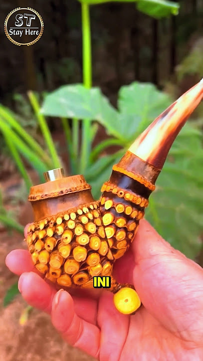 Pipa rokok dari bambu bekas