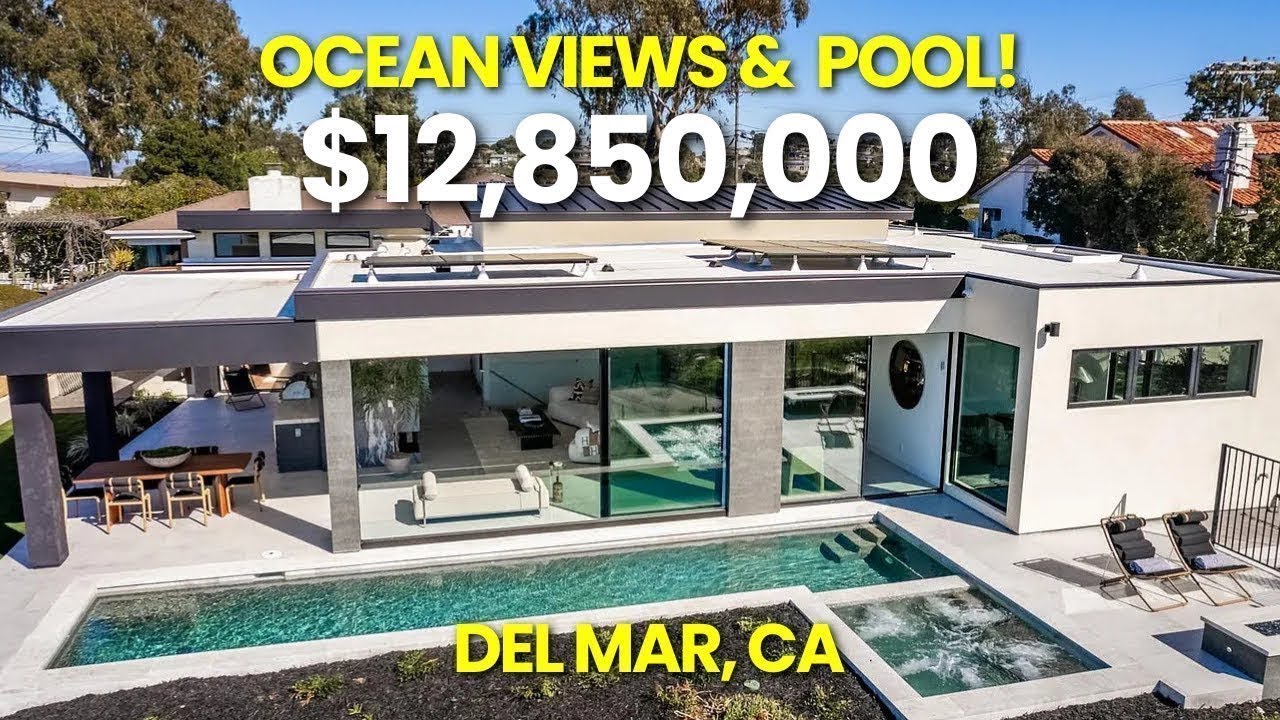 San Diego Property Tours | Inside a $12 Million Ultra-Modern Del Mar Mansion with Ocean Views!
