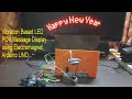 Vibration based LED POV Message Display