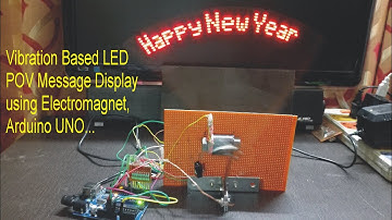 Vibration based LED POV Message Display