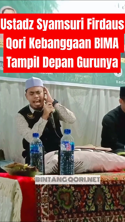 Ustadz Syamsuri Firdaus, BIMA's Pride in Reciting, Performs in Front of His Teachers #qoriinterna...