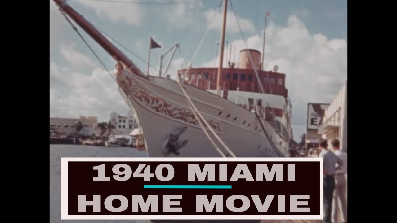 1940 Miami Christmas Parade and Aquatic Gala Home Movie