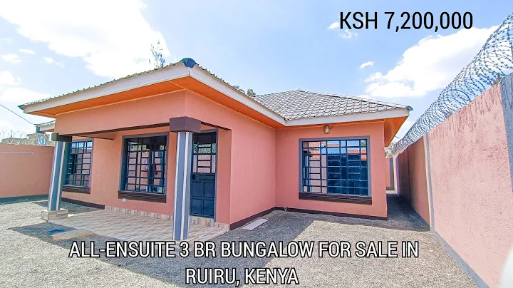 Touring this most unique, modern 3 bedroom bungalow for sale in Ruiru, Kiambu County, Kenya