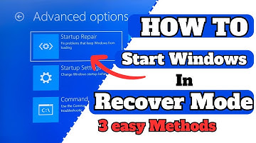 How to Boot a Windows PC into Recovery Mode | Windows 11 / Windows 10