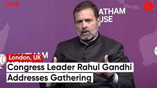 LIVE: Rahul Gandhi’s Interaction With Community Leaders, Academics At Chatham House, UK