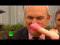 Moment NZ minister gets dildo in face