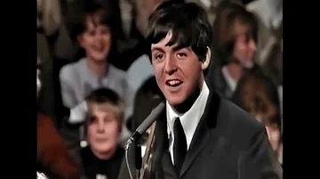 The Beatles - I Saw Her Standing There (Drop In TV show) [colorized]