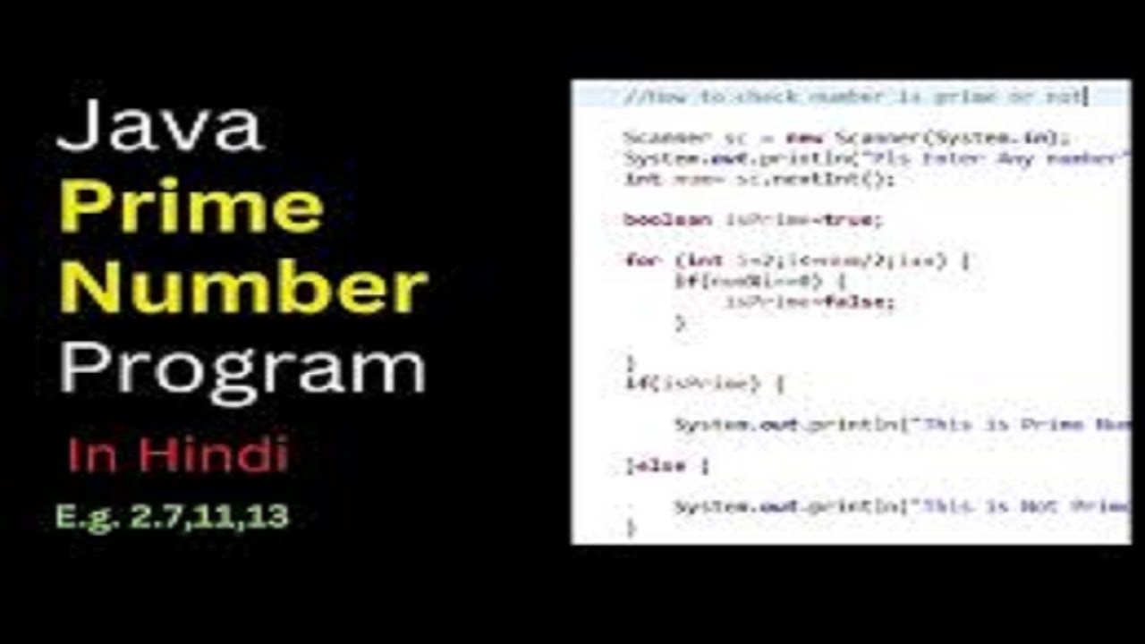 💻 Java Program to Check Prime Number | Step-by-Step Explained |  How to Find Prime Numbers in Java |