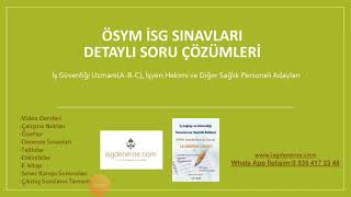 isg sinavlari soru cozumleri 2022 youtube