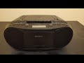 Sony CFD-S70 CD Radio Cassette Recorder Boombox Review