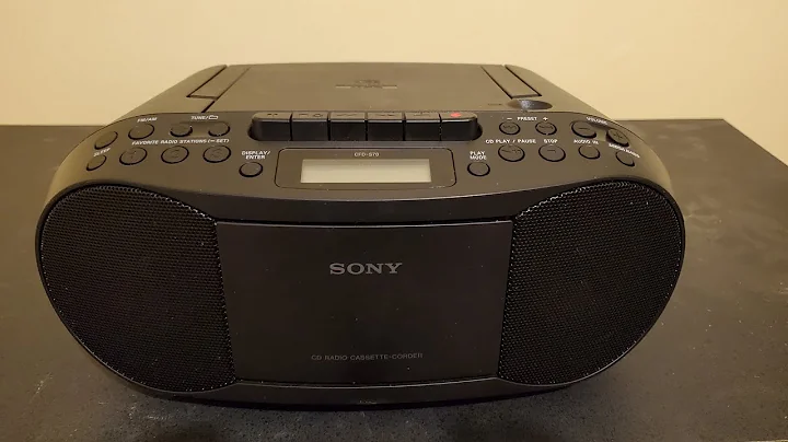 Sony CFD-S70 CD Radio Cassette Recorder Boombox Review