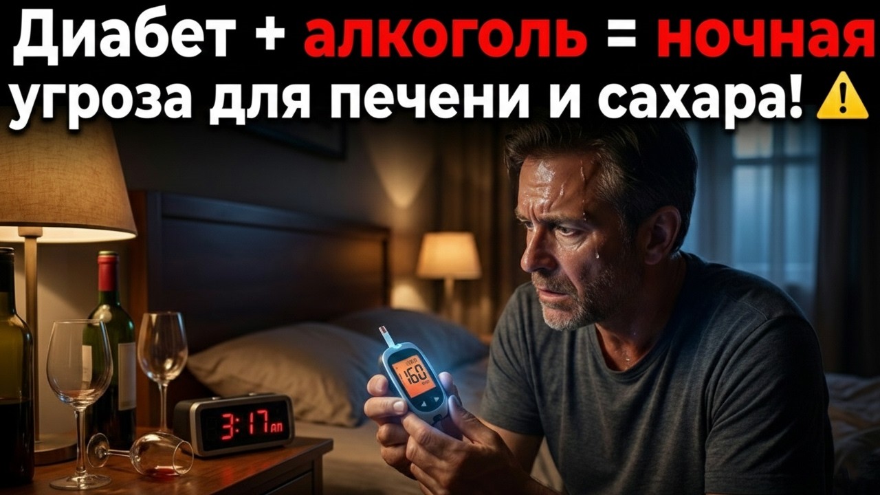 “Алкоголь и диабет: советский секрет, который спасает жизни ночью! ⚠️🍷”