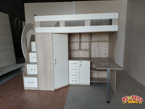 Видеоинструкция по сборке кровати-чердака КЛ21 Мерабель